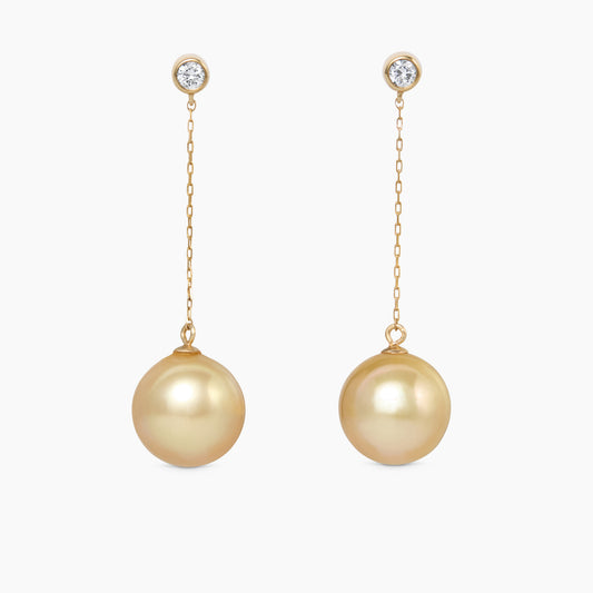 Golden South Sea Pearl Ophelia Earring