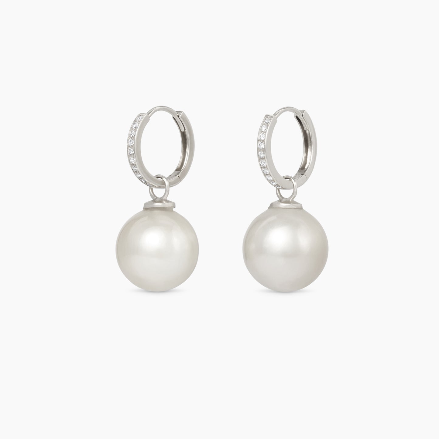 champagne pearl drop earrings