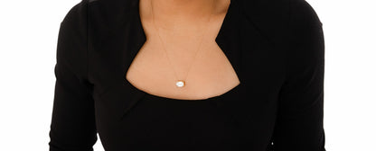 Erika Emerald Cut Bezel Diamond Pendant - 3CTW