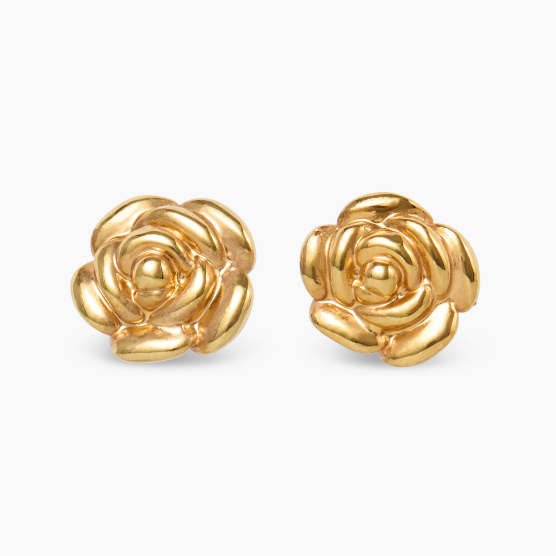 Petite Camellia Flower Earrings