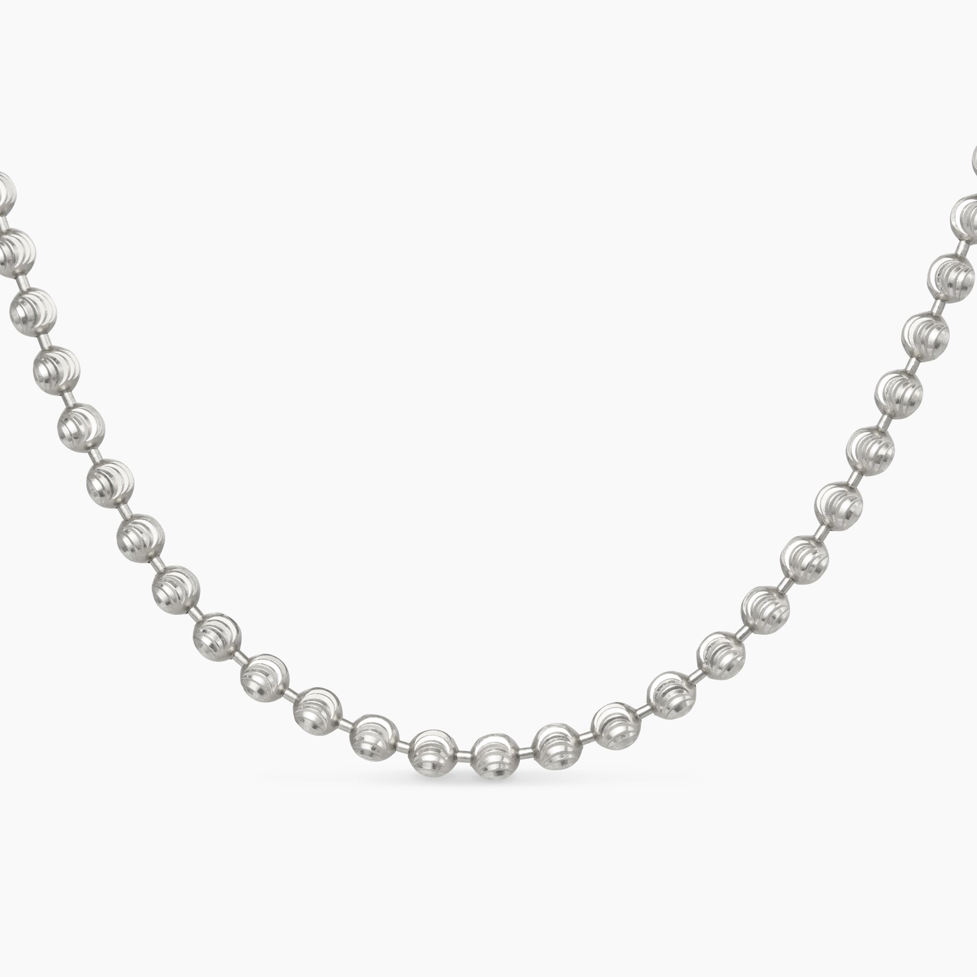 Piper Peppercorn White Gold Necklace 