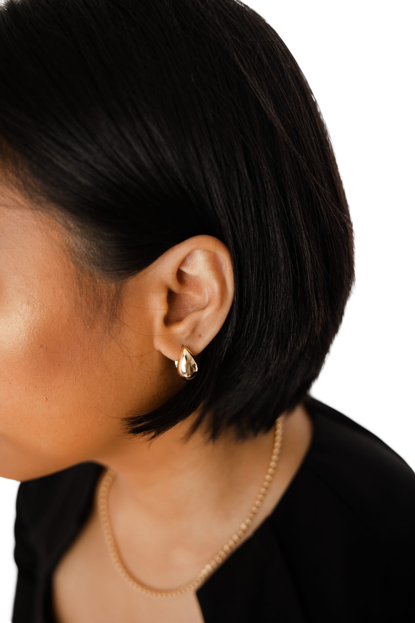 Reversible Teardrop Huggie Earrings